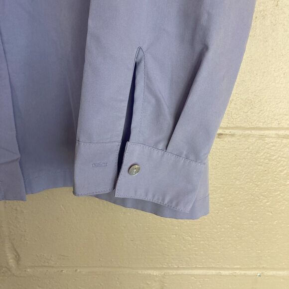J Jill Button Up Tencel Modal Blend Periwinkle Shirt L Minimalist Classic - Picture 3 of 7